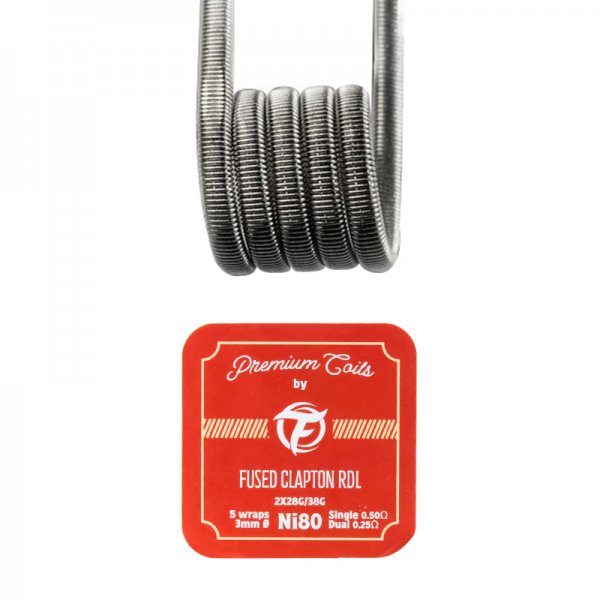 Fused Clapton RDL Ni80 0.50Ω New Version (10kom) - Fumytech