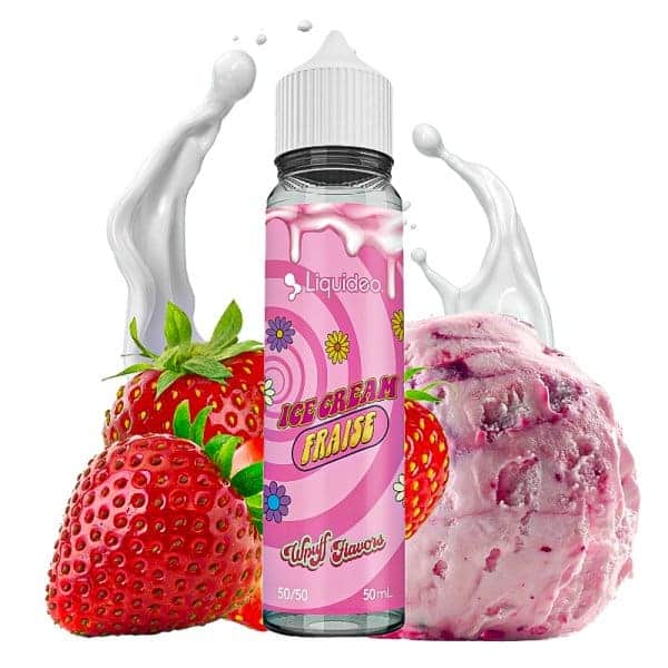 Ice Cream Fraise 0mg 50ml - Wpuff Flavors by Liquidéo