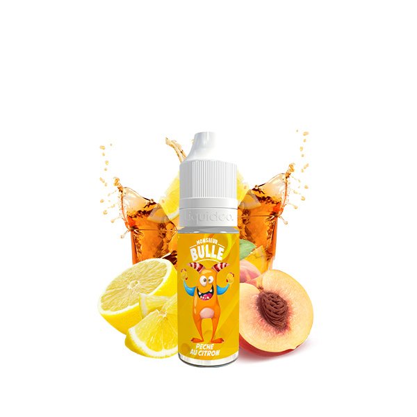 Pêche Au Citron 10ml - Monsieur Bulle by Liquideo