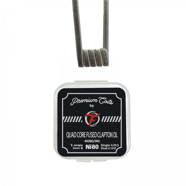 Quad Core Fused Clapton DL Ni80 0.20Ω (10kom) - Fumytech