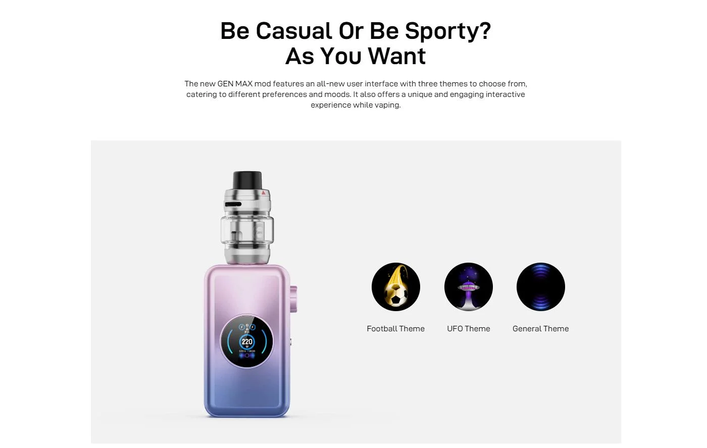 KIT GEN Max 6ml 220W - Vaporesso 10 vaporesso gen max kit 19 | Ecigareta.hr