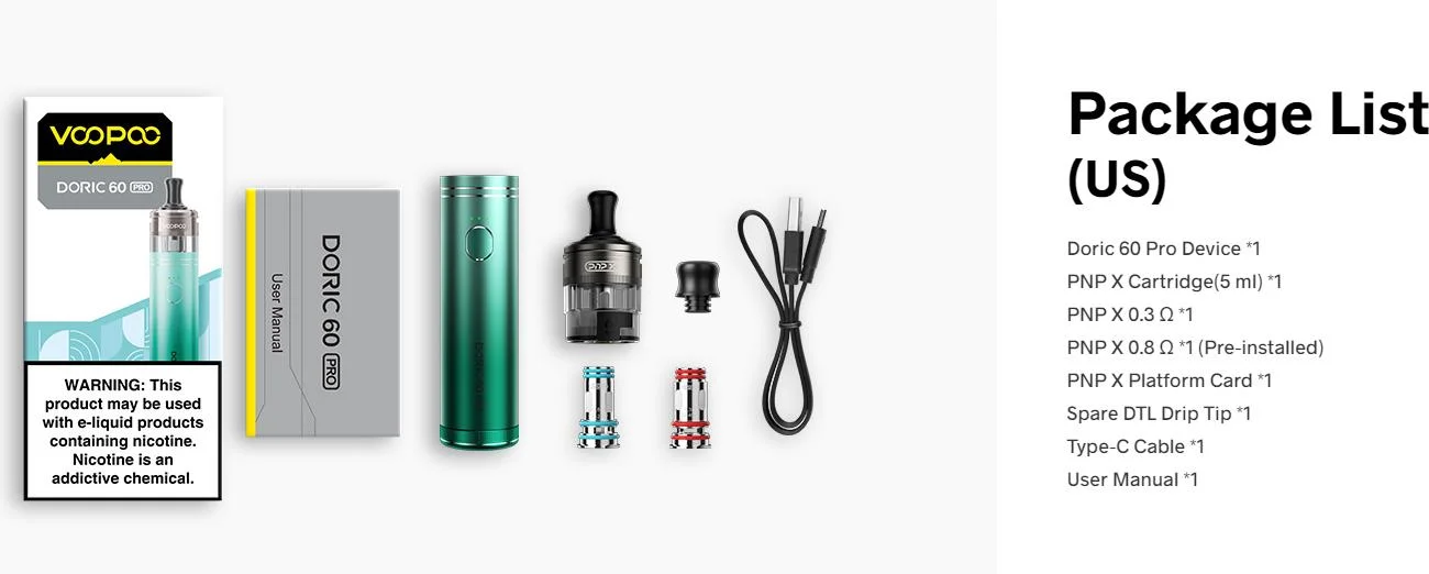 KIT Doric 60 Pro 2500mAh - VooPoo 6 Doric 60 Pro kit 16 | Ecigareta.hr