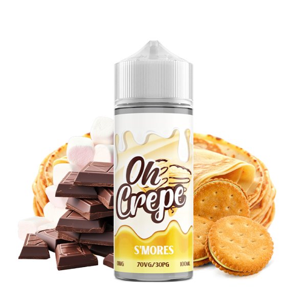 1-S'Mores 0mg 100ml - Oh Crepe by VapeIQ