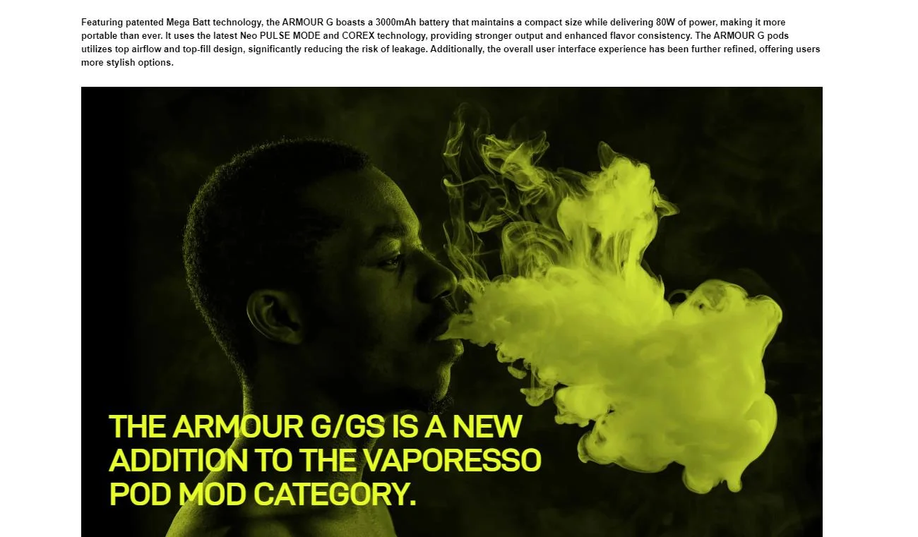 KIT Armour G 3000mAh - Vaporesso 2 armour g pod mod kit 2 | Ecigareta.hr