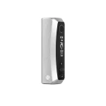 Vaporesso GTX One Pro mod za e-cigarete u srebrnoj boji, prikazan uspravno s vidljivim ekranom i tipkama.