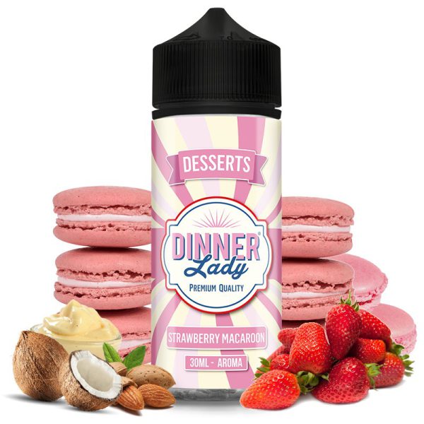 aroma-strawberry-macaroon-30ml120-longfill-dinner-lady Aroma Strawberry Macaroon 30ml (Longfill) - Dinner Lady - Slika 1