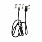 360° Magnetic Swivel Tip USB-A Cable 1M