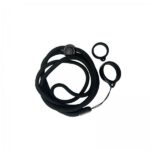 Adjustable Lanyard With Silicone Ring (1kom) - Black