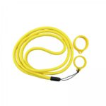 Adjustable Lanyard With Silicone Ring (1kom) - Yellow