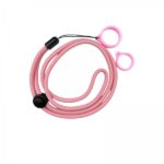 Adjustable Lanyard With Silicone Ring (1kom) - Pink