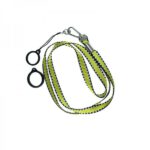 Flat Lanyard With 2 Silicone Rings Yellow (1kom)