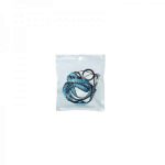 Flat Lanyard With 2 Silicone Rings Orange (1kom) - Slika 2