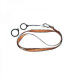 Flat Lanyard With 2 Silicone Rings Orange (1kom)