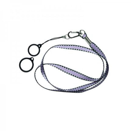 Flat Lanyard With 2 Silicone Rings Purple (1kom)