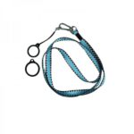 Flat Lanyard With 2 Silicone Rings Blue (1kom)