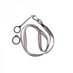 Flat Lanyard With 2 Silicone Rings Pink (1kom)