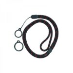 Round Adjustable Lanyard With 2 Silicone Rings Black + Red (1kom)