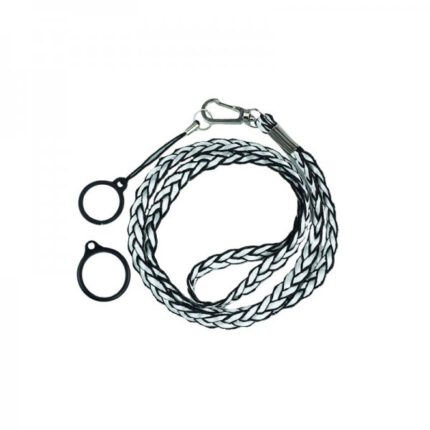 Weave Lanyard With 2 Silicone Rings White (1kom)