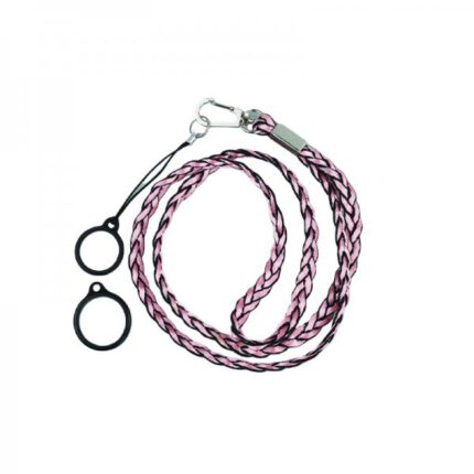 Weave Lanyard With 2 Silicone Rings  Pink (1kom)