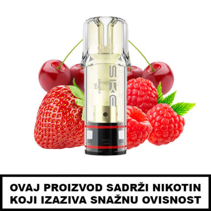 Crystal Vape POD Cherry Strawberry Raspberry 20mg - Crystal Plus