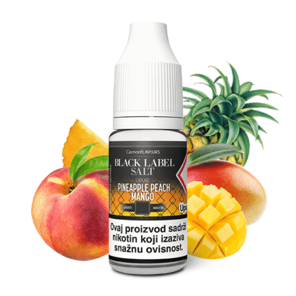 Pineapple Peach Mango NicSalt 10ml - Black Label by Flavourtec - 20mg