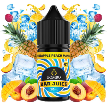 Bombo Aroma Pineapple Peach Mango Ice 10ml/30ml (Minilongfill) - Bar Juice by Bombo