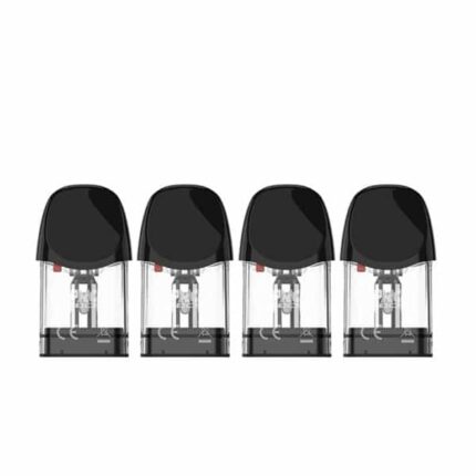 Zamjenske patrone POD Caliburn A3 2ml 1.0Ω (4kom) - Uwell u prozirnoj ambalaži s crnim poklopcem za savršeno iskustvo vapinga.