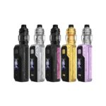 KIT Thelema Solo 100 Pro 5ml 21700/18650 - Lost Vape u crnoj i srebrnoj boji s 1.47" TFT ekranom i PU kožom.