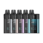 KIT Pod Zetta 2000mAh - Uwell u crnoj boji s LED prikazom i dugmadima za podešavanje, idealan za vaping iskustvo.