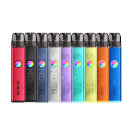 KITPod Sonder Q3 - Geekvape u crvenoj boji s RGB LED sustavom i oznakom "SONDER" te kapacitetom od 3 ml.