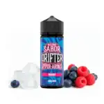 Longfill Mad Blue 10ml/120ml - Drifter Hyper s okusom šumskog voća, plava ambalaža s bobicama i ledom.